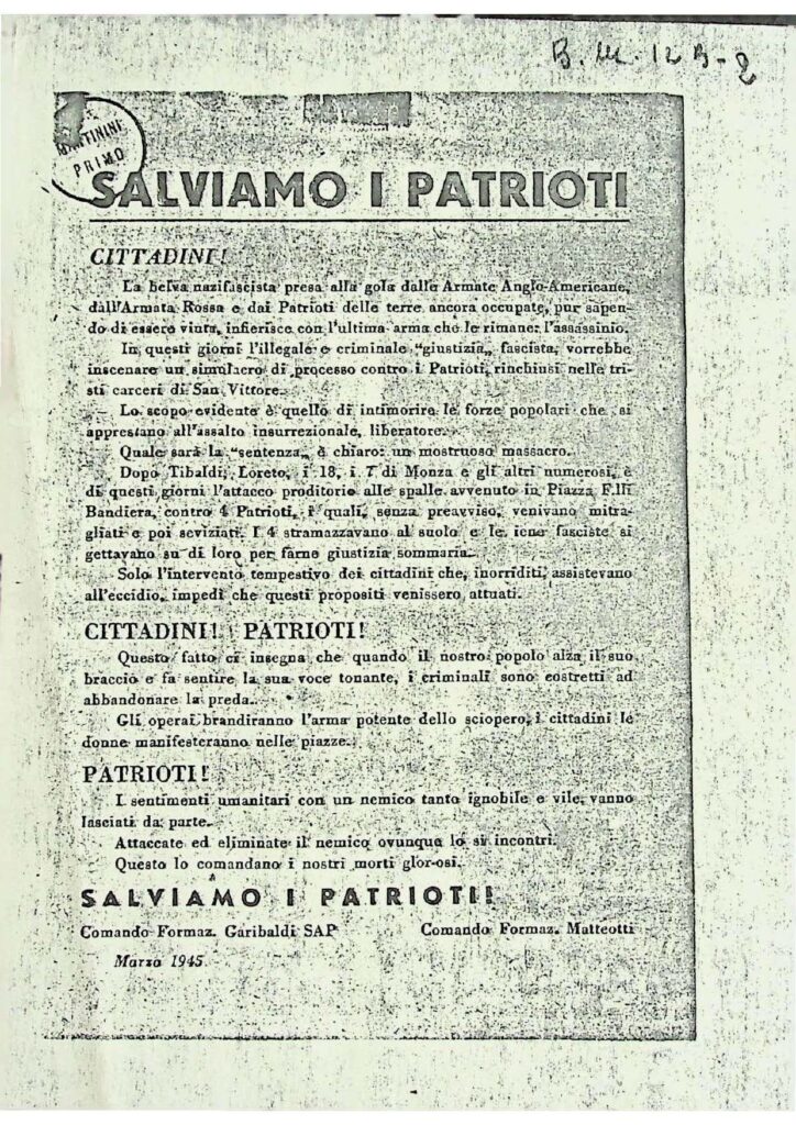 Proclama-Salviamo-i-patrioti-marzo-1945
